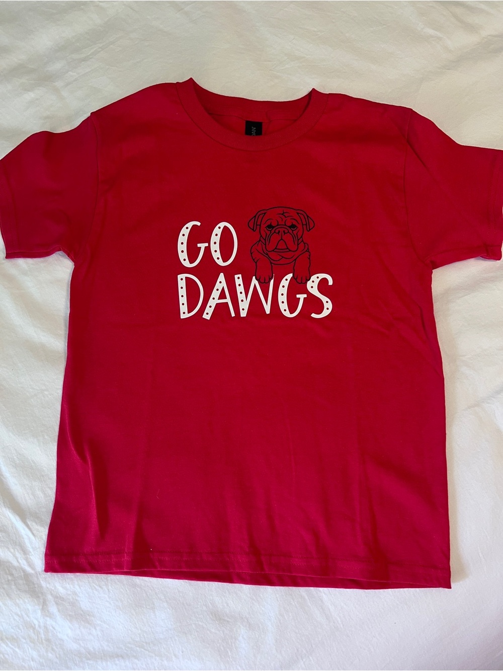 UGA - Red 'Go Dawgs' Graphic Tee